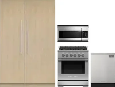 5 Piece Package Includes Refrigerator, Freezer, Range, Microwave And Dishwasher